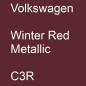 Preview: Volkswagen, Winter Red Metallic, C3R.